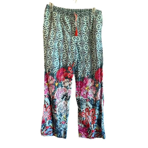 Anthropologie Pants - Anthropologie E by Eloise Mixed Print Floral Wide Leg Leisure Comfy Pants‎
